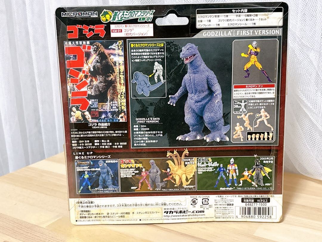 未開封 ＫＭ－０１ ゴジラ（初代バージョン） 着ぐるミクロマンシリーズ