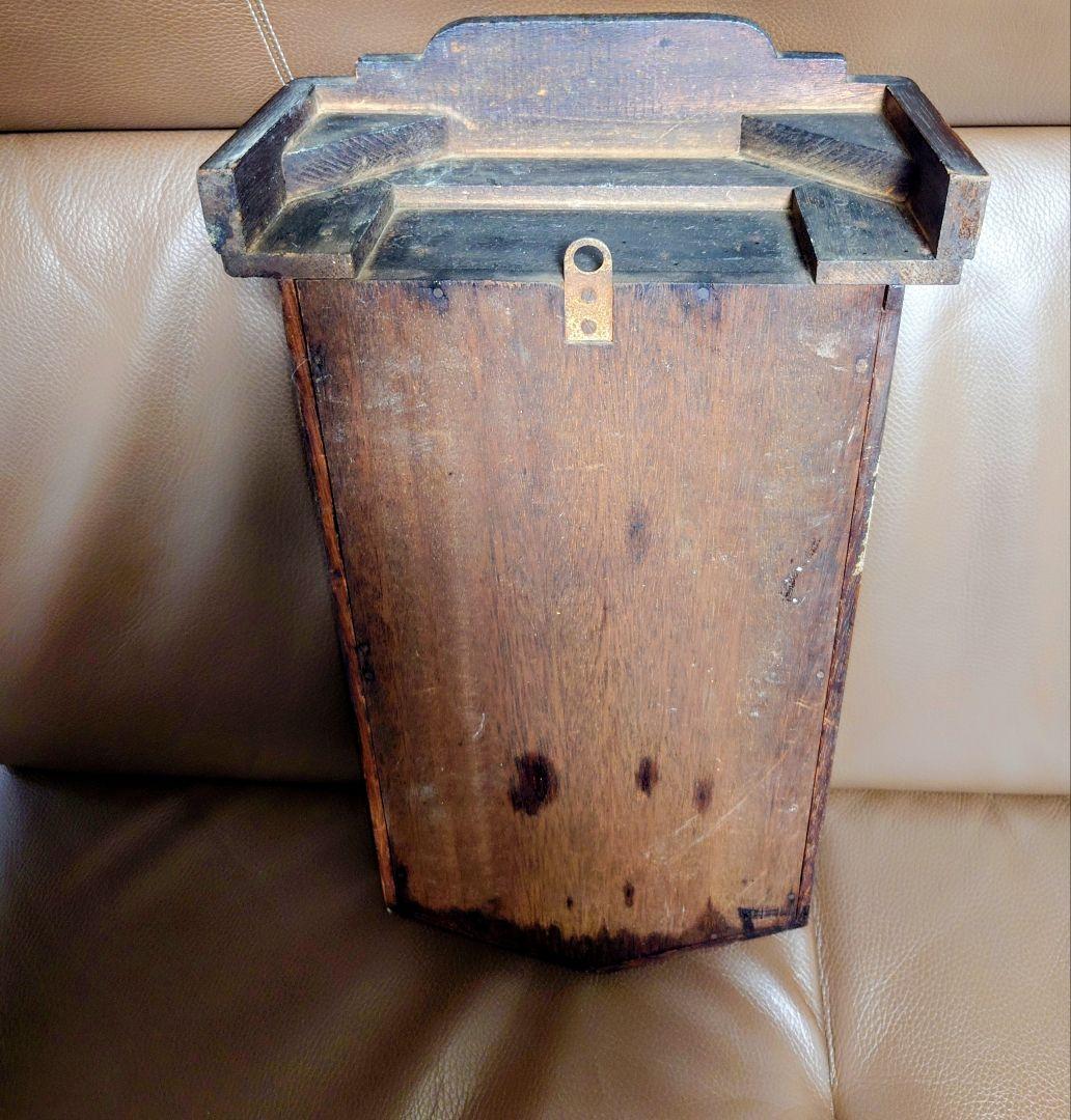 専用〈完動・美品〉鶴巻時計店英工舎　大正浪漫セル文字盤宮型ゼンマイ振り子時計