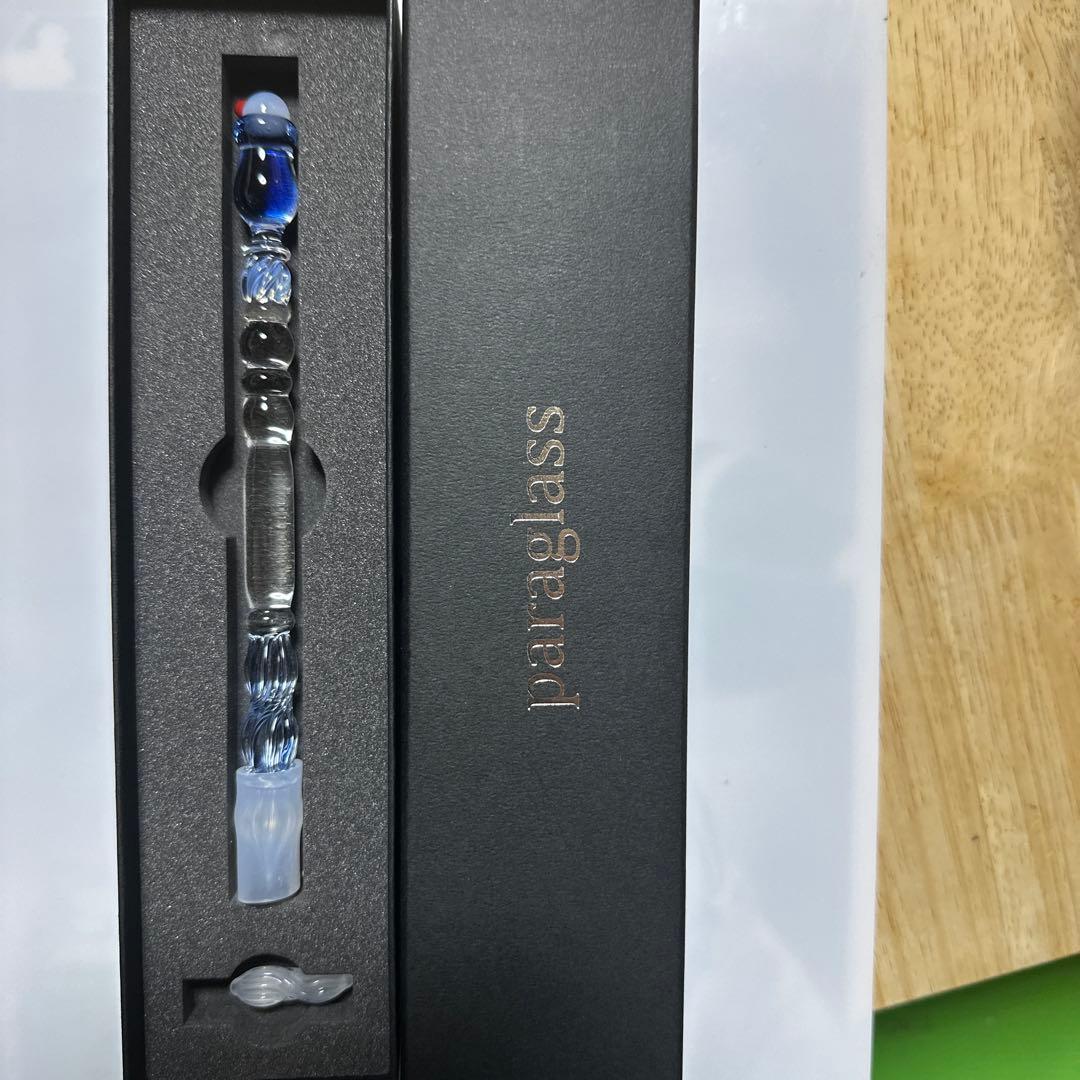 n*u様 paraglass 古川紙工さんのコラボ　クリームソーダ　ガラスペン