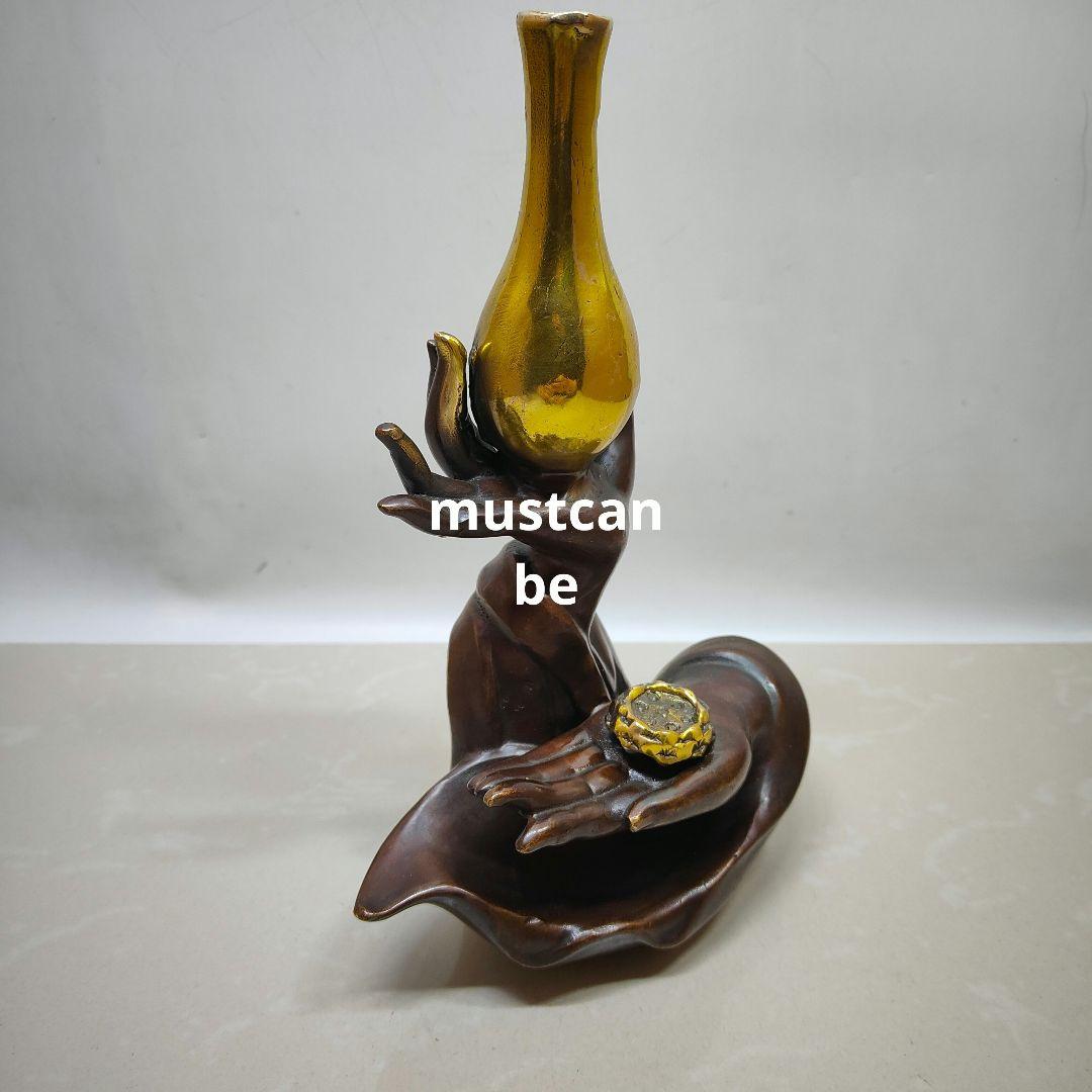 銅器 仏手倒流香 香道具 客間 茶室 薫香炉 装飾品 工芸品 置物