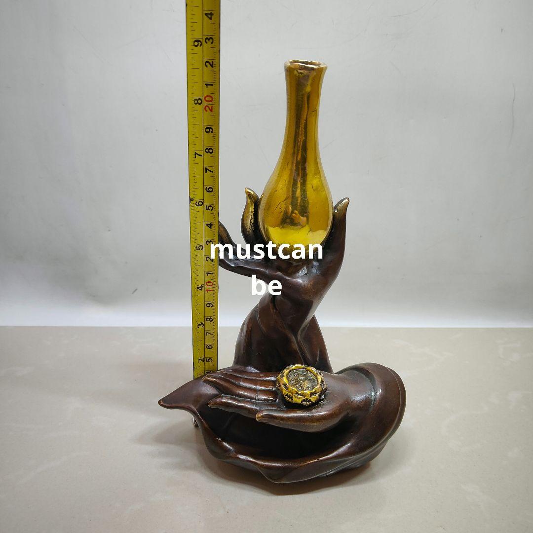 銅器 仏手倒流香 香道具 客間 茶室 薫香炉 装飾品 工芸品 置物