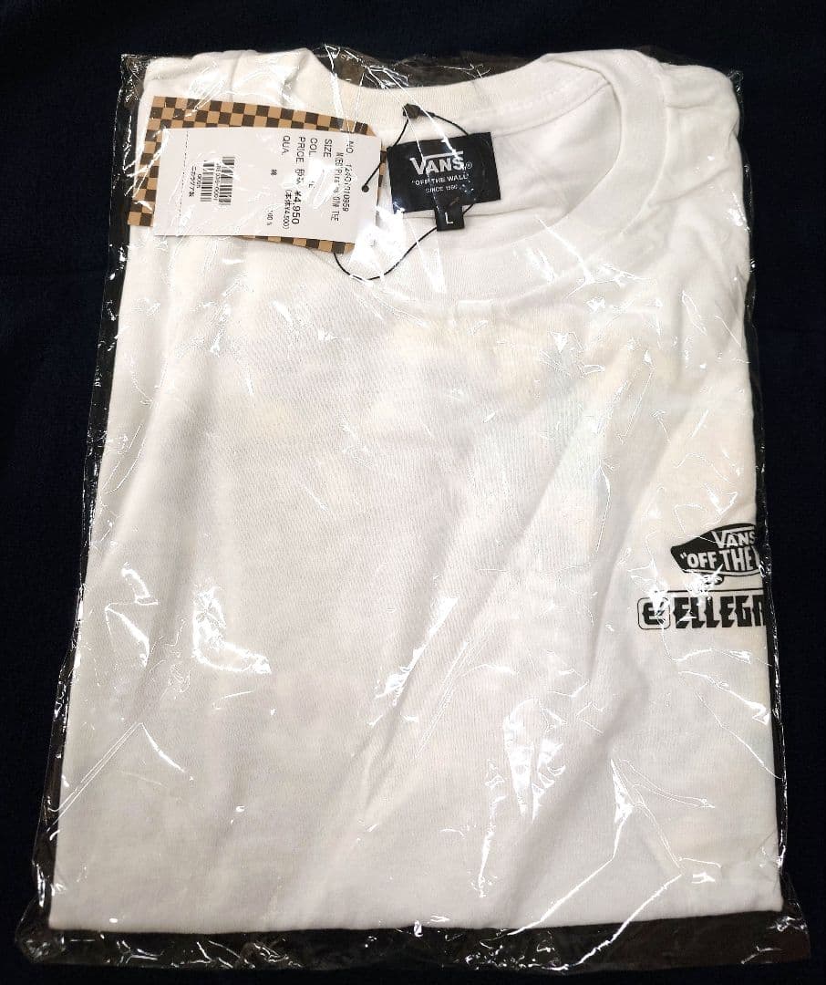 【新品】ELLEGARDEN VANS コラボ Tシャツ ホワイト 白　L
