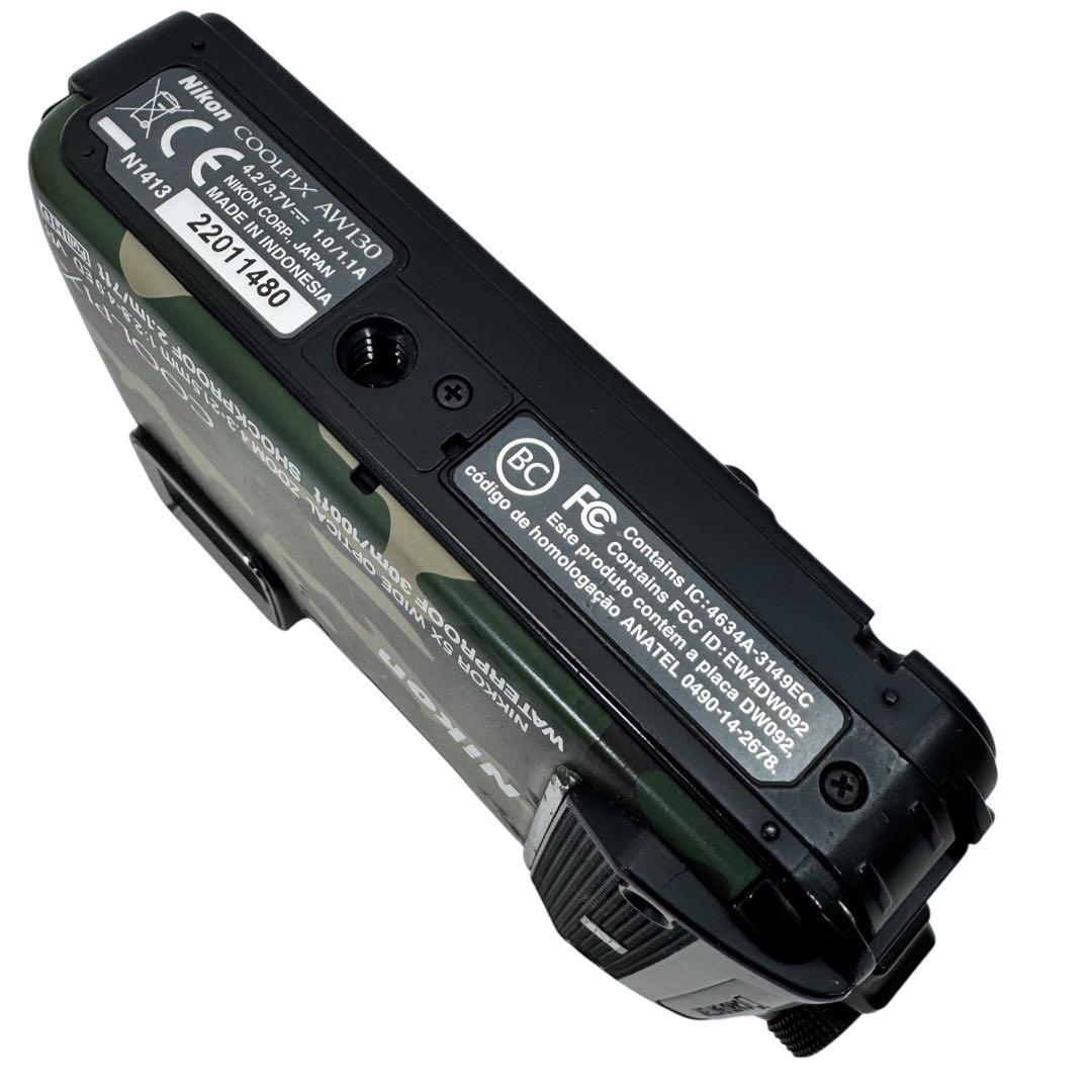 Nikon デジタルカメラ COOLPIX AW130 カムフラージュグリーン