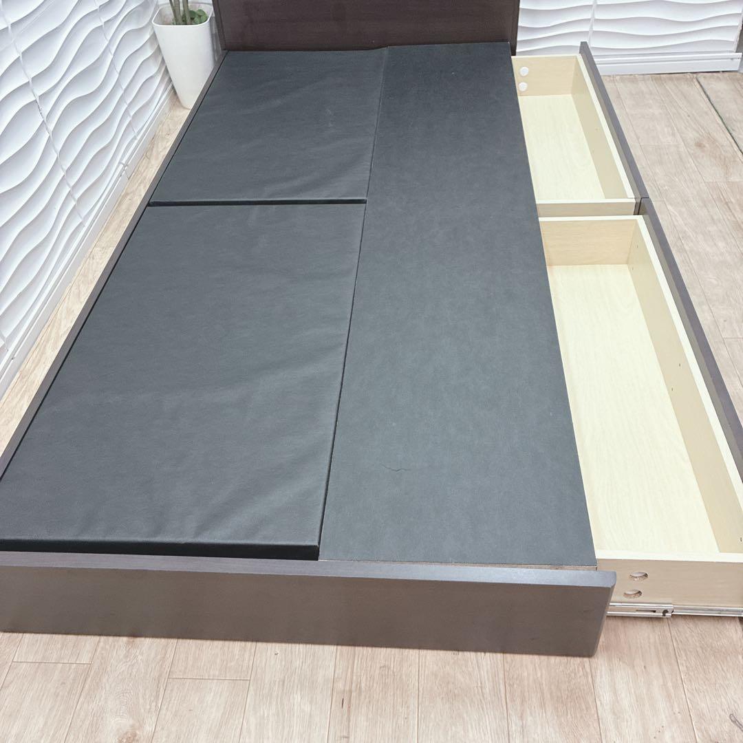 ◇大阪府 神戸市 配達料無料！◇ベッドフレーム◇シングル◇コンセント収納付き◇