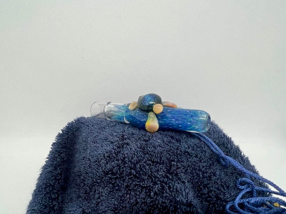 シーシャ　マウスピース　ガラス製ハンドメイド品ブルータートル