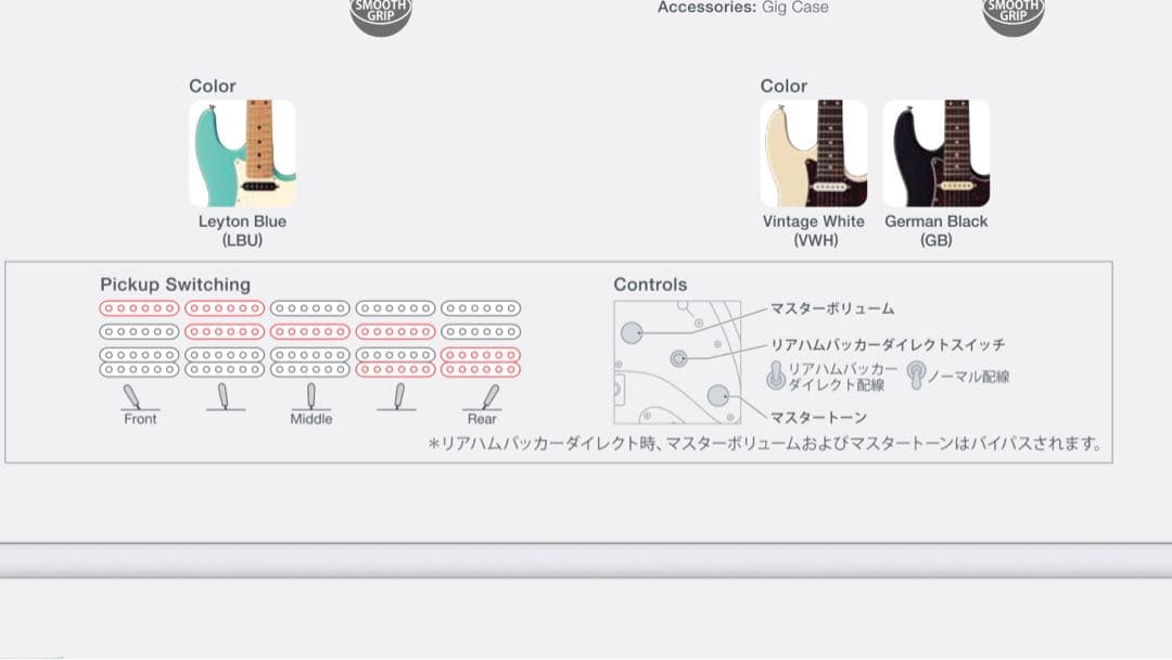 ギター Coolz ZS-1M/SSH Leyton Blue(LBU)