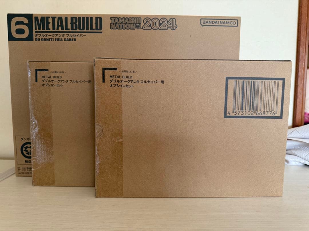 L BUILD ダブルオークアンタフルセイバー+オプションセットx2