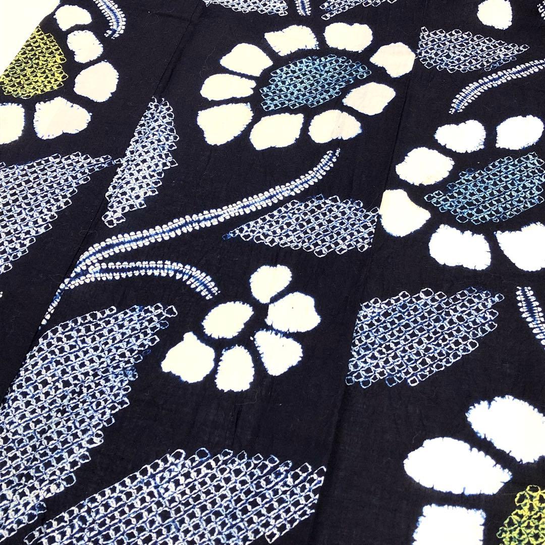 夏着物 浴衣 有松鳴海本絞り 向日葵 KK-2212