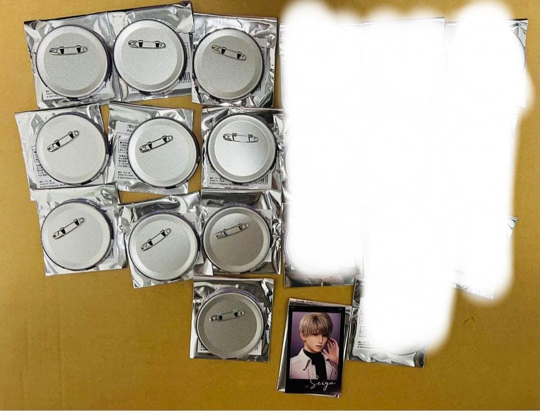 恋と深空 スイパラコラボ セイヤ　缶バッジ 等身　チェキ風カード