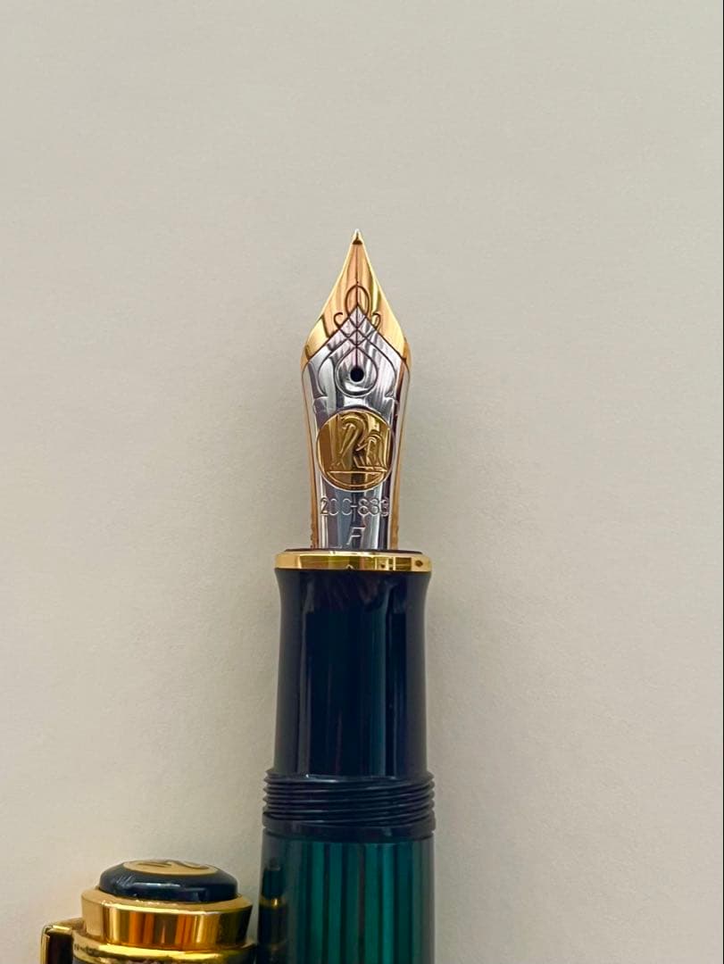 pelican ペリカン　スーベレーン M800 緑縞　20C F 細字