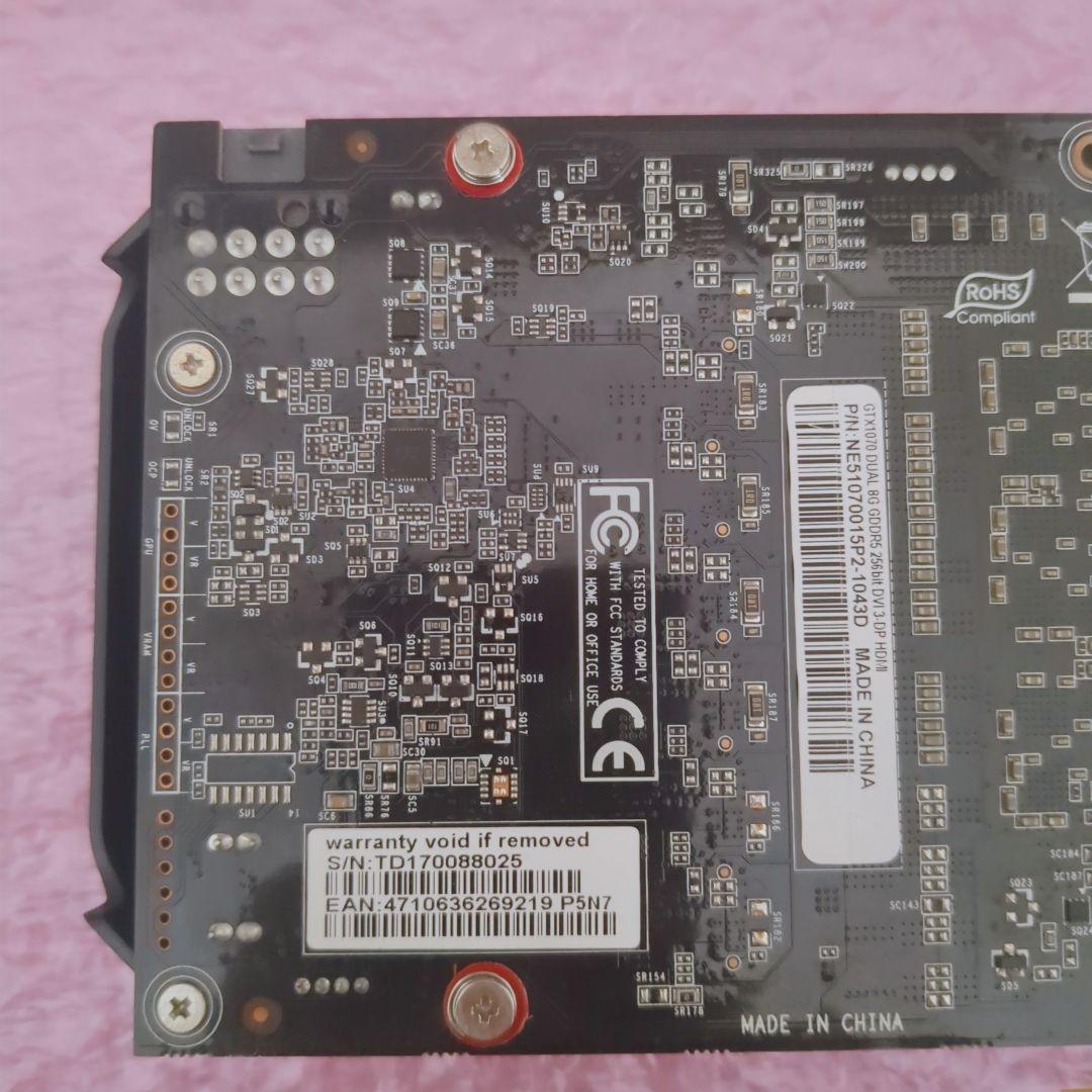 ① GeForce GTX1070 8G グラボ グラフィックスボード