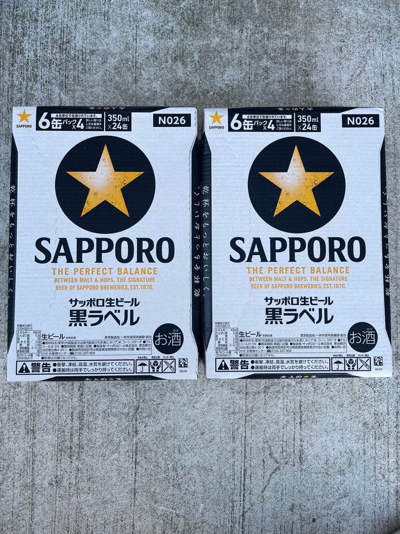 サッポロ 黒ラベルビール 350ml×48本