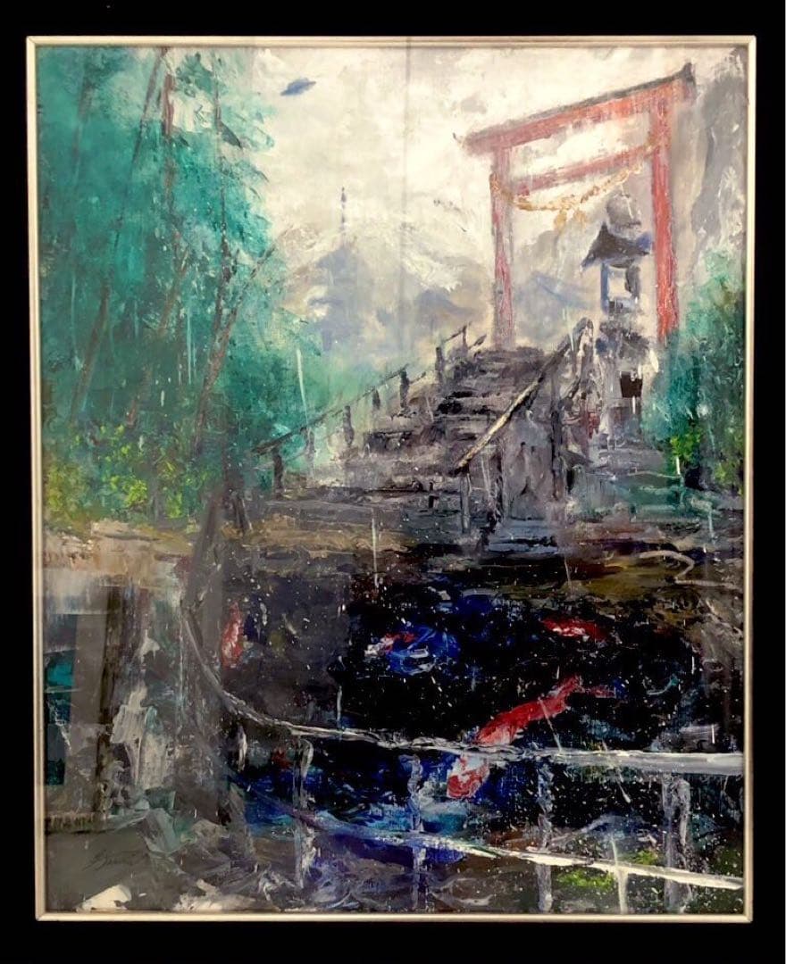 M展2023出展作品 油絵　風景　作者micchan