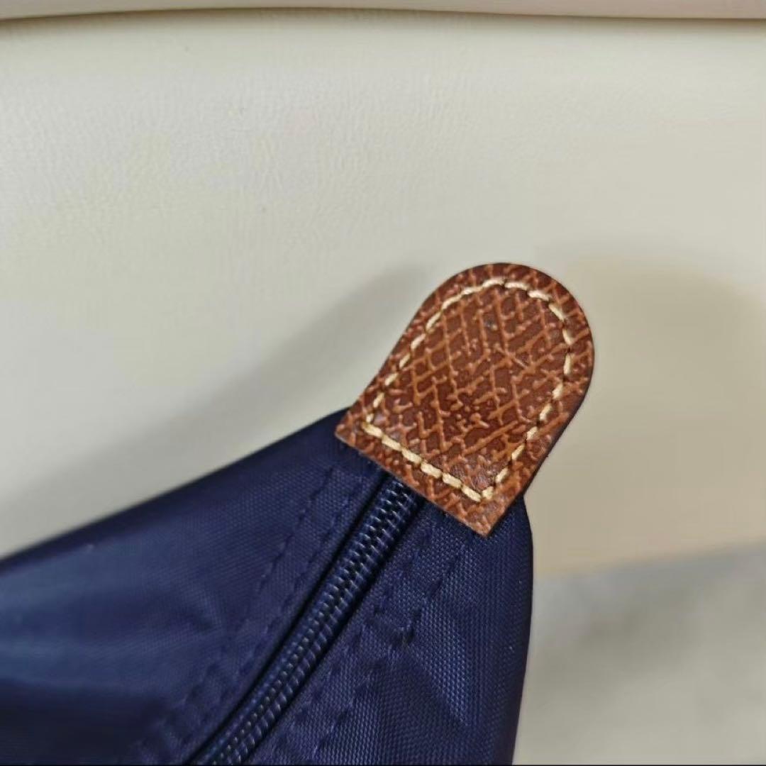 超人気 ロンシャン LONGCHAMP 折り畳みトートバッグ 大容量 ネイビーL