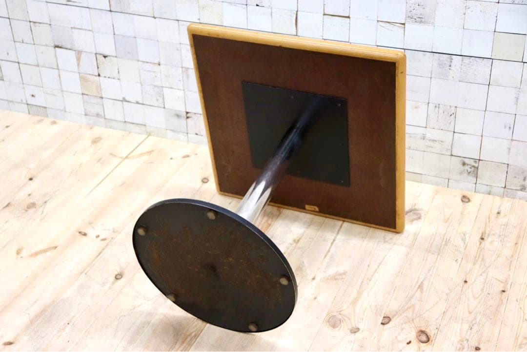 GMGK564E○阪急百貨店 レトロ カフェテーブル サイドテーブル スクエアテ