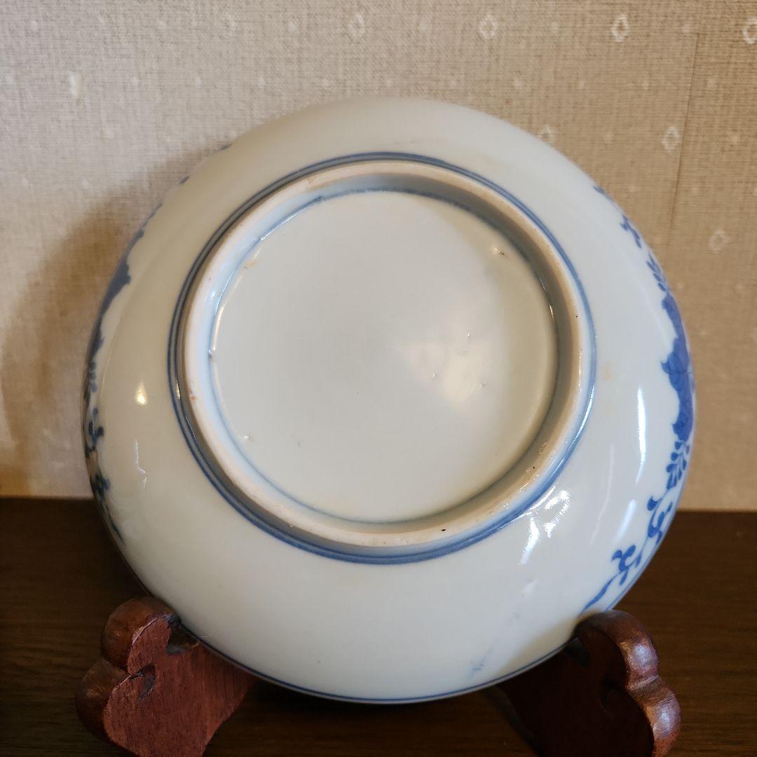 古伊万里　染付　印判　膾皿　5客セット　骨董品　伊万里焼