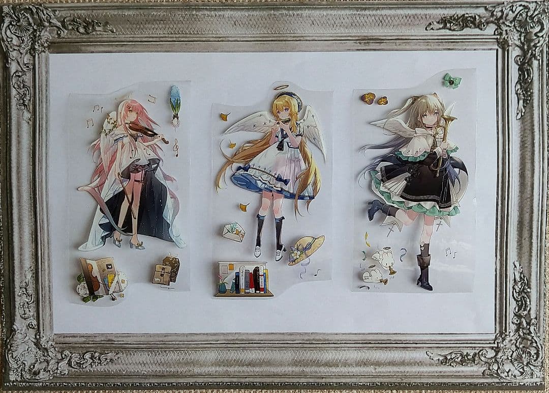 ✩のこり１✩J28＃吟诵曲(水晶PET)鹿离印迹 切り売り海外人物マステ