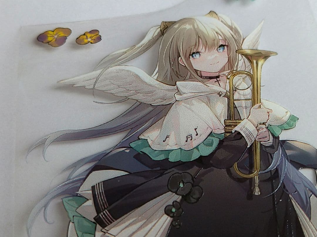 ✩のこり１✩J28＃吟诵曲(水晶PET)鹿离印迹 切り売り海外人物マステ