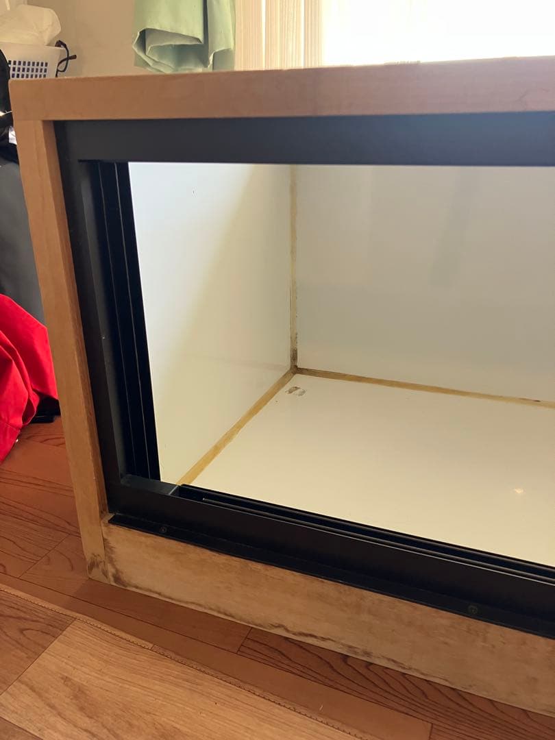 Ｆ＆K爬虫類アルミサッシ木製ケージ w1200×D600×H500