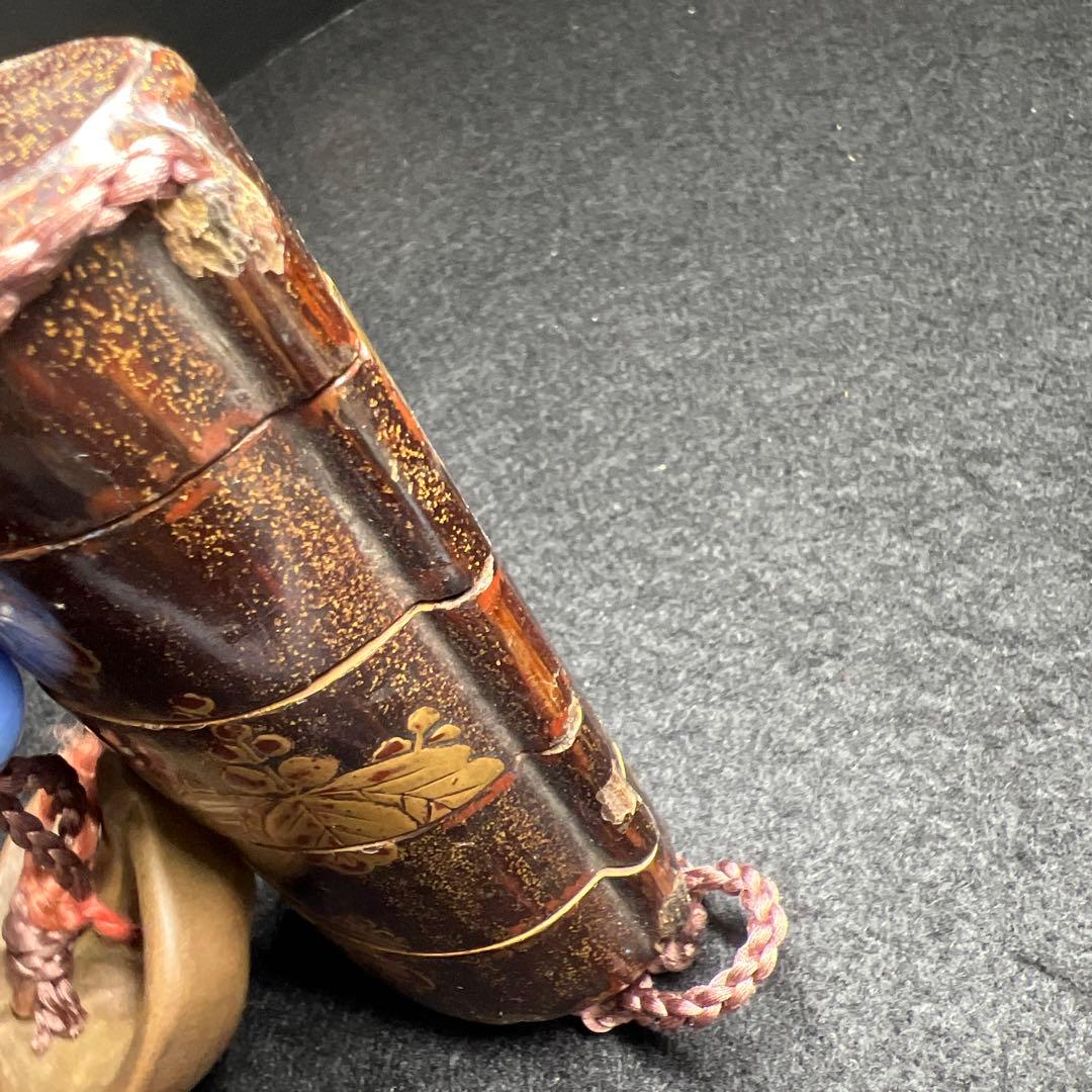 江戸時代　蒔絵五段印籠　74g 東Y7-1203☆2F