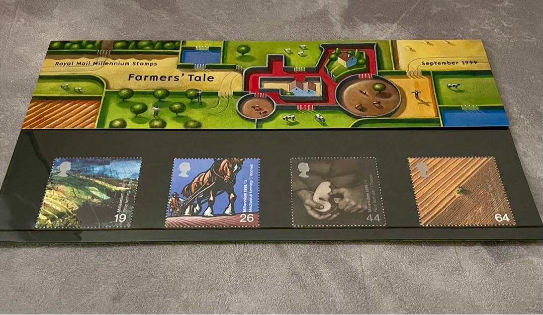 イギリス　ヴィンテージ記念切手　ロイヤルメールミレニアムスタンプ