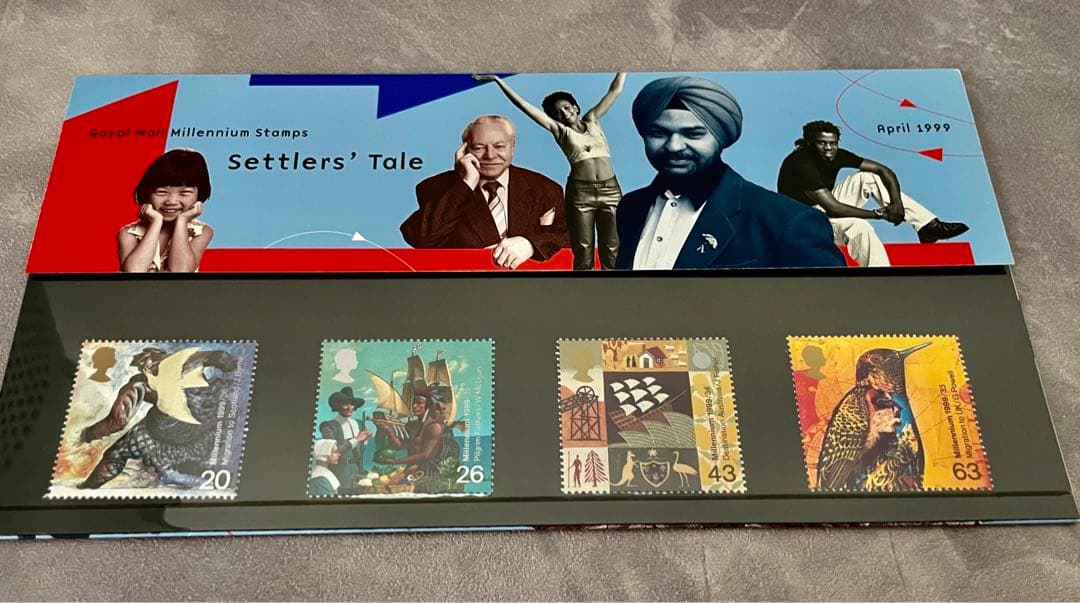 イギリス　ヴィンテージ記念切手　ロイヤルメールミレニアムスタンプ