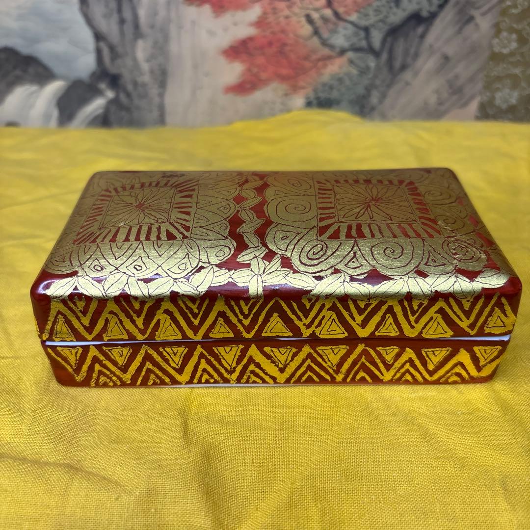 小野珀子 金蘭手　蓋物　細工