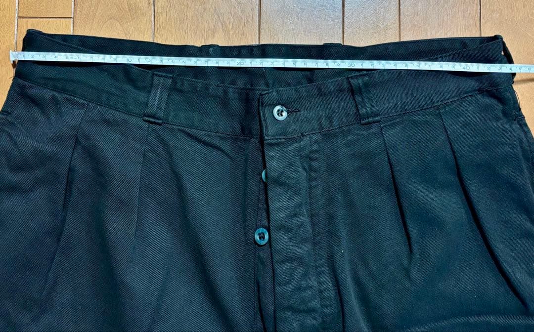 実物 本物 M52チノ パンツ デッドストック 35 フランス軍 黒染め