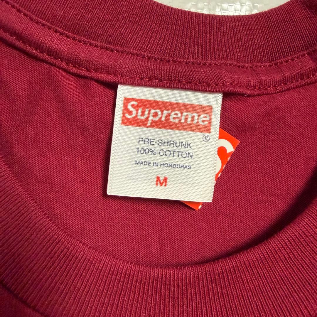 トップス supreme dust tee M cardinal