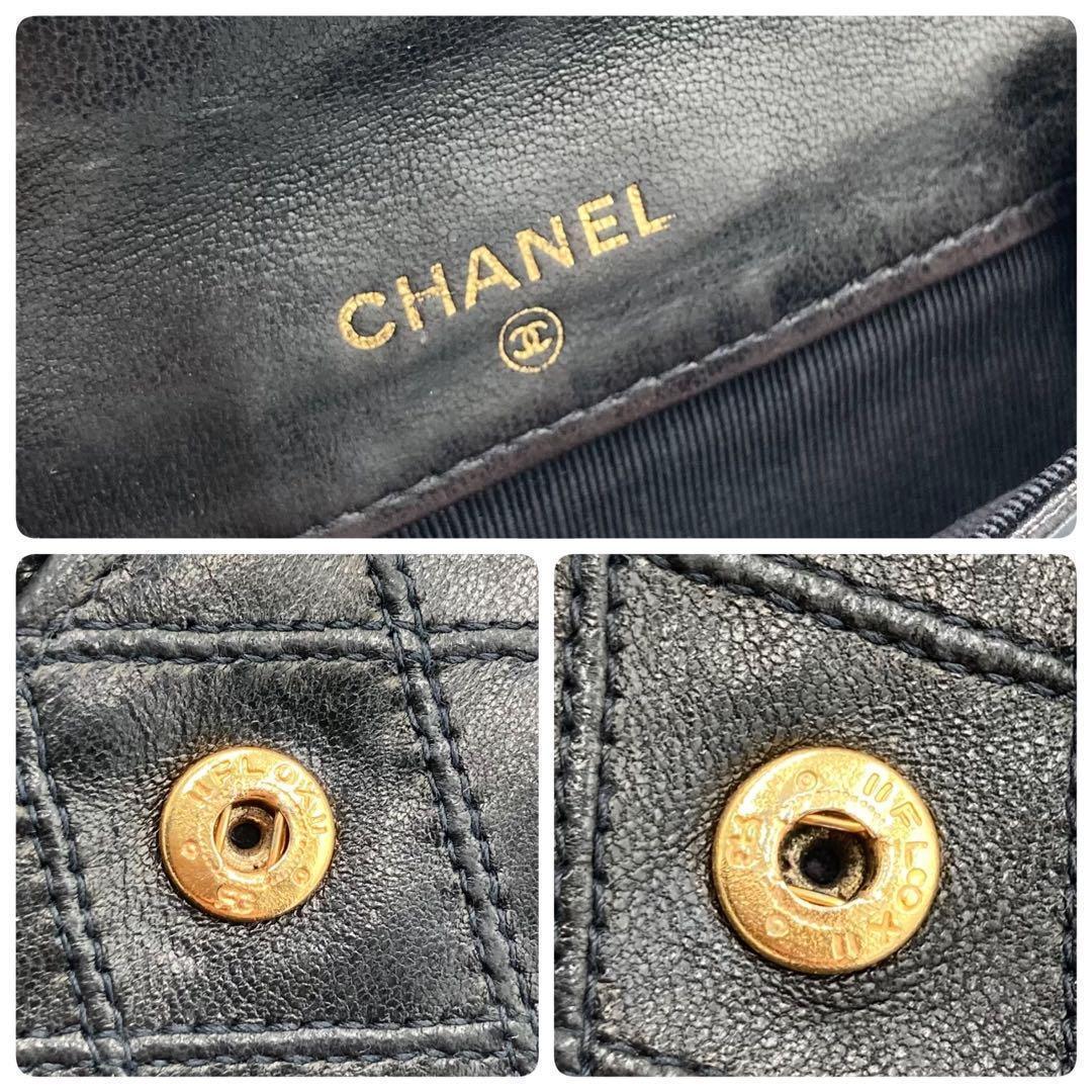 ！美品！　CHANEL シャネル　折り財布　レザー　ココマーク