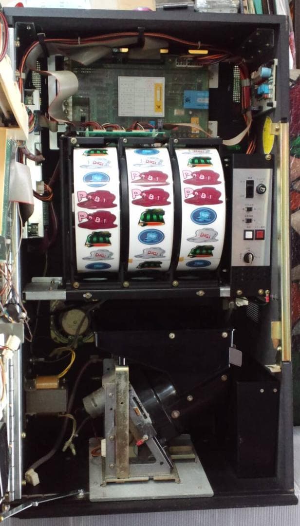 【パチスロ実機】ベルコ★ピンクベルR【不要機付】爆裂AT機・４号機・レア