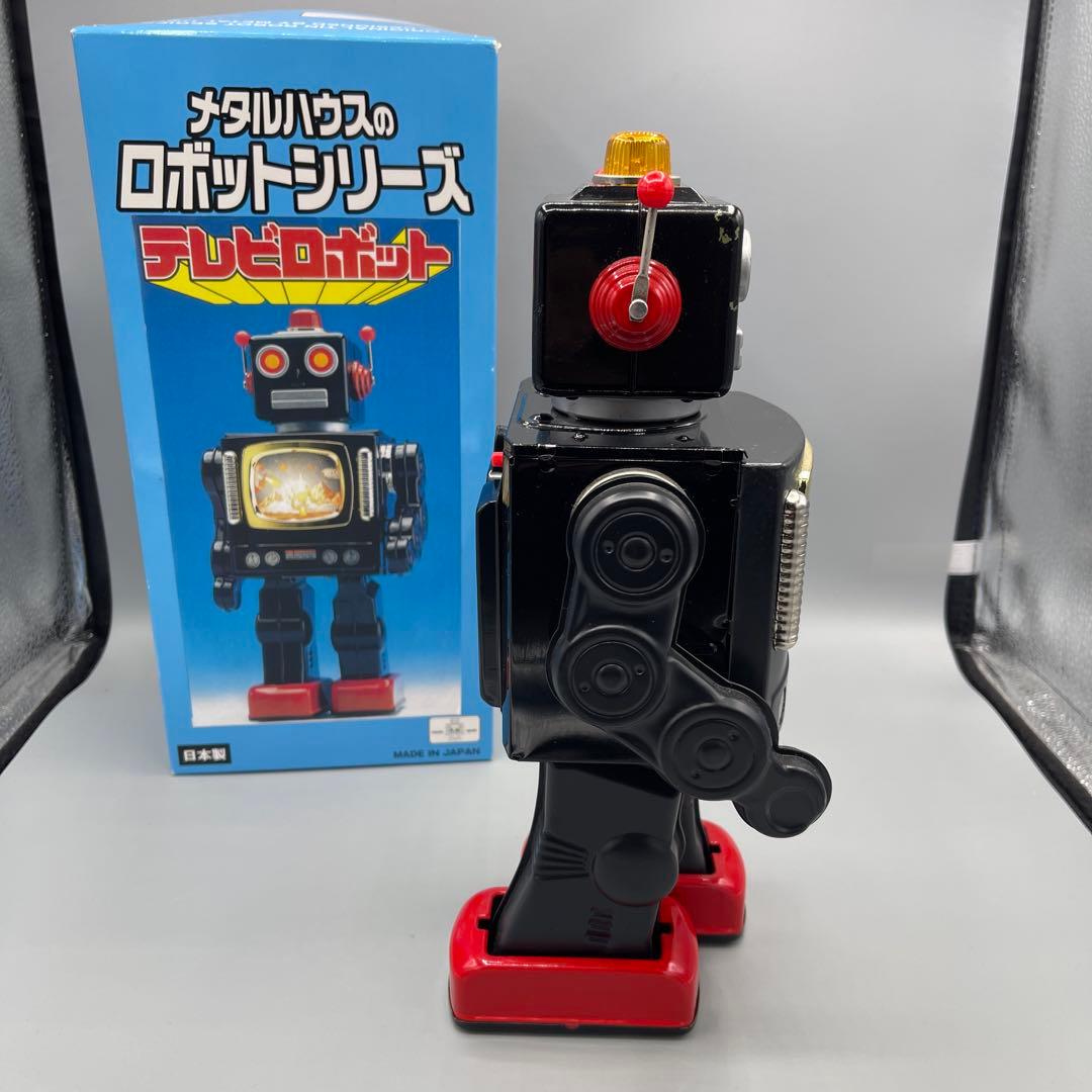 【希少・作動確認済】メタルハウスのロボットシリーズ　テレビロボット