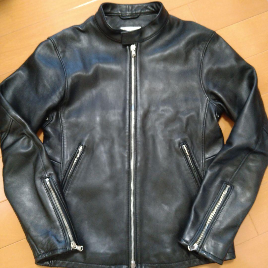 メンズ ユナイテッドアローズ 本革 レザージャケット 革ジャン ライダース