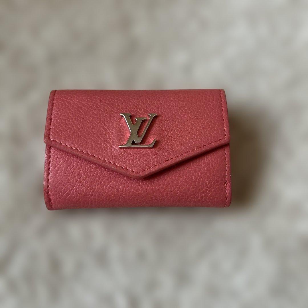 ルイ ヴィトン　ポルトフォイユ・ロックミニ　ピンク　ミニ財布