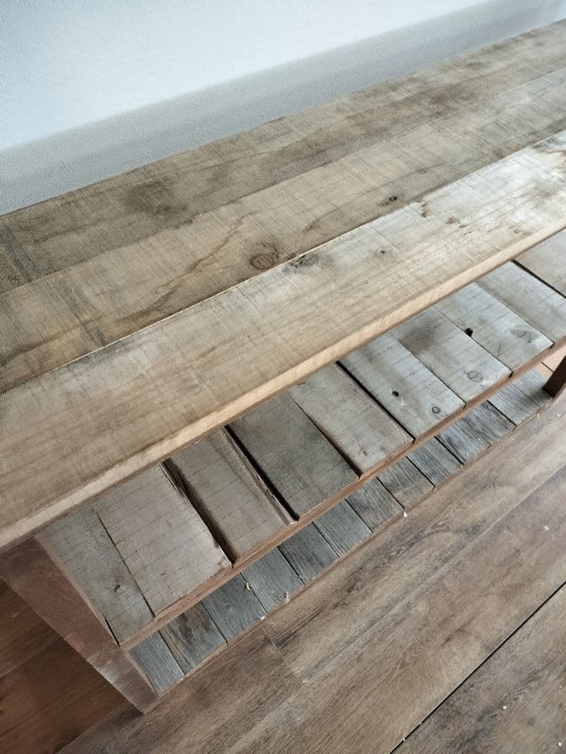 アンティーク　古木　オープンラック　店舗　棚　ラック