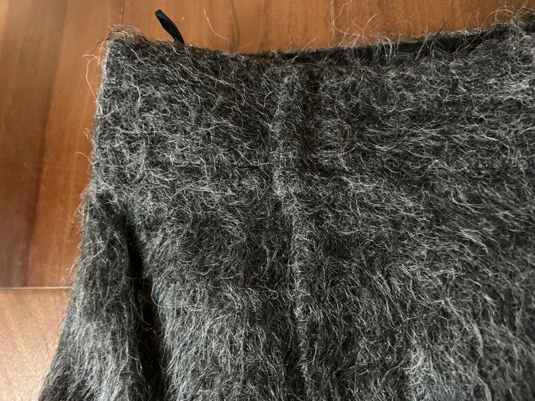 プラダPRADA グレー　アルパカスカート