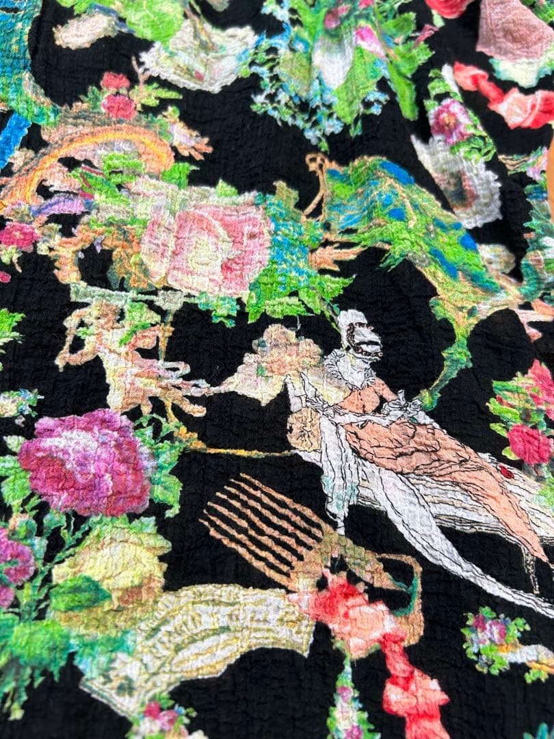 TUNIC 鴨居羊子 花柄 綿 ルームウェア ナイトウェア 日本製 チュニック