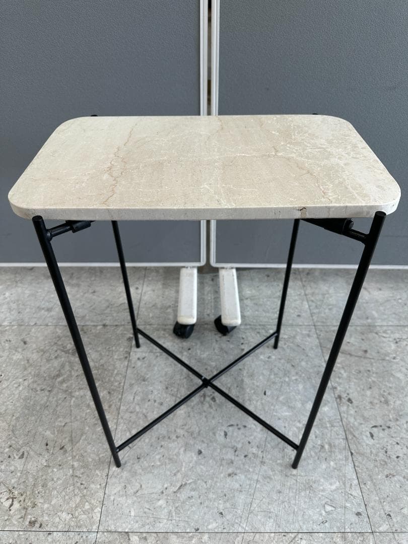 ZARA 　マーブル サイドテーブル　大理石　ホワイト