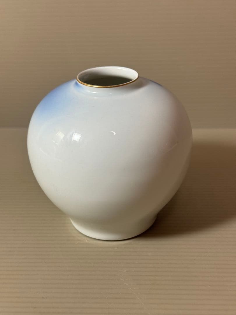 2899 深川製磁　葡萄瑠璃　小花瓶　未使用