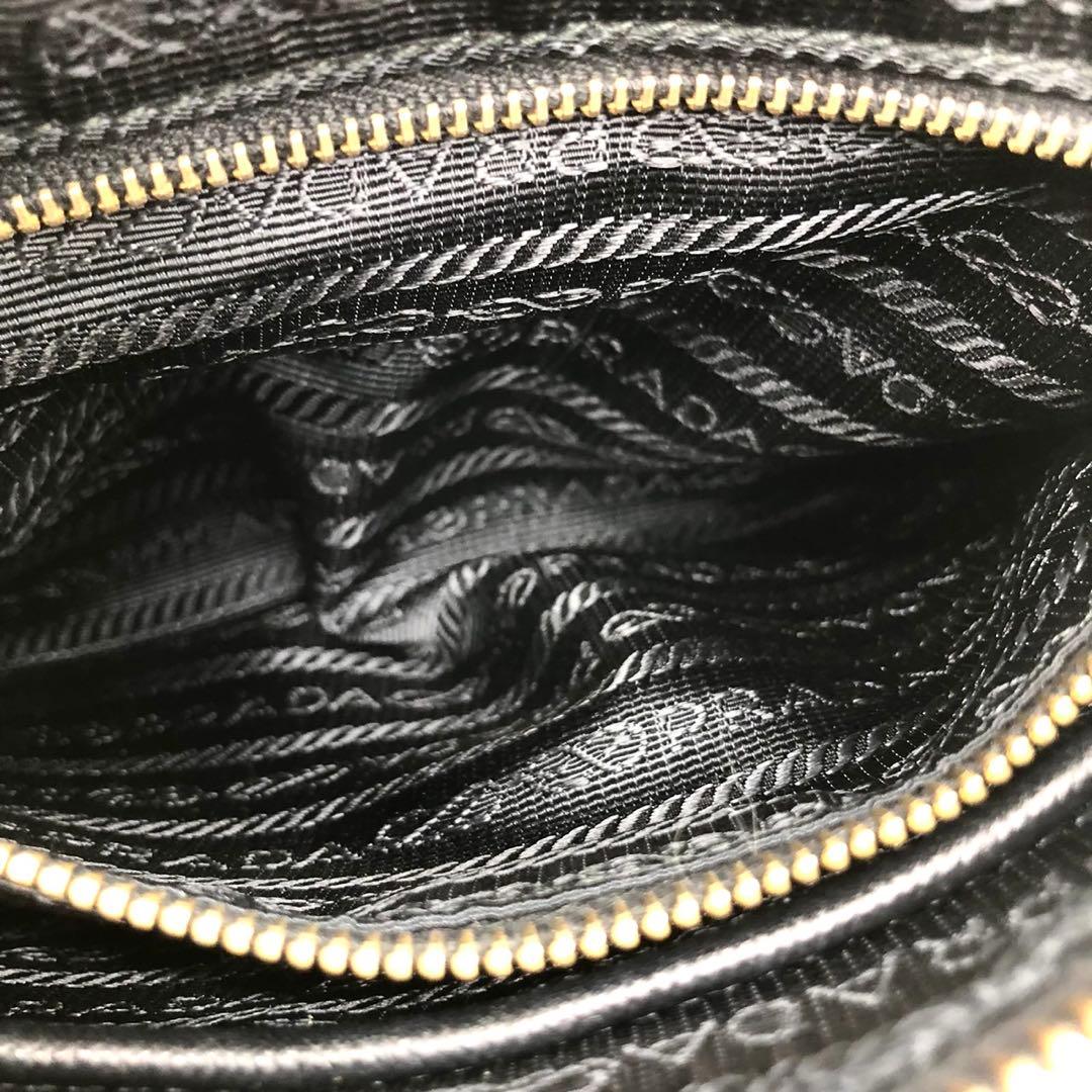 極美品✨プラダ チェーンショルダーバッグ ミニ 三角ロゴ ナイロン 1BH085