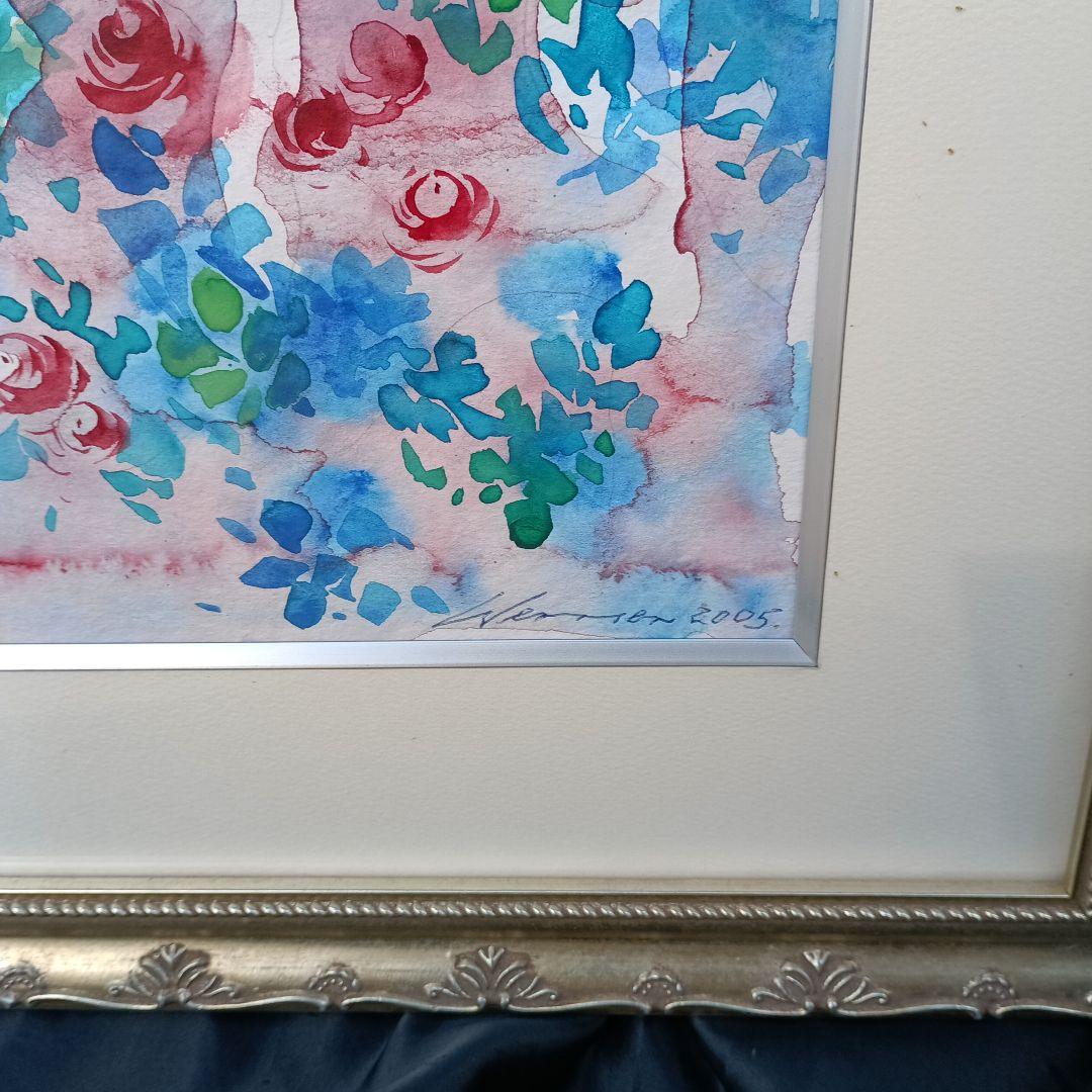 マイセン絵師の代表格、ハインツ ヴェルナー「スリーピングビューティー」水彩本物