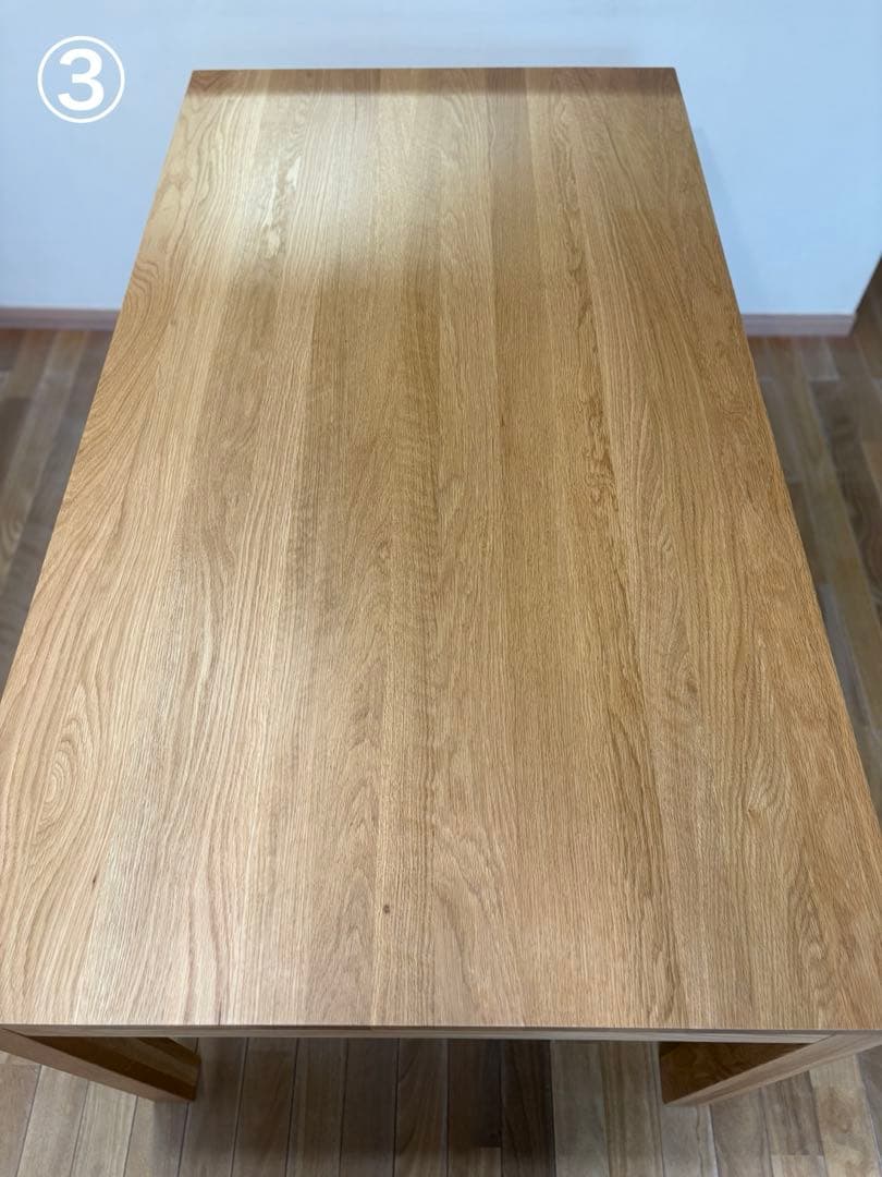 使用期間８ヶ月　【美品】無印良品　ダイニングテーブル145cm オーク材