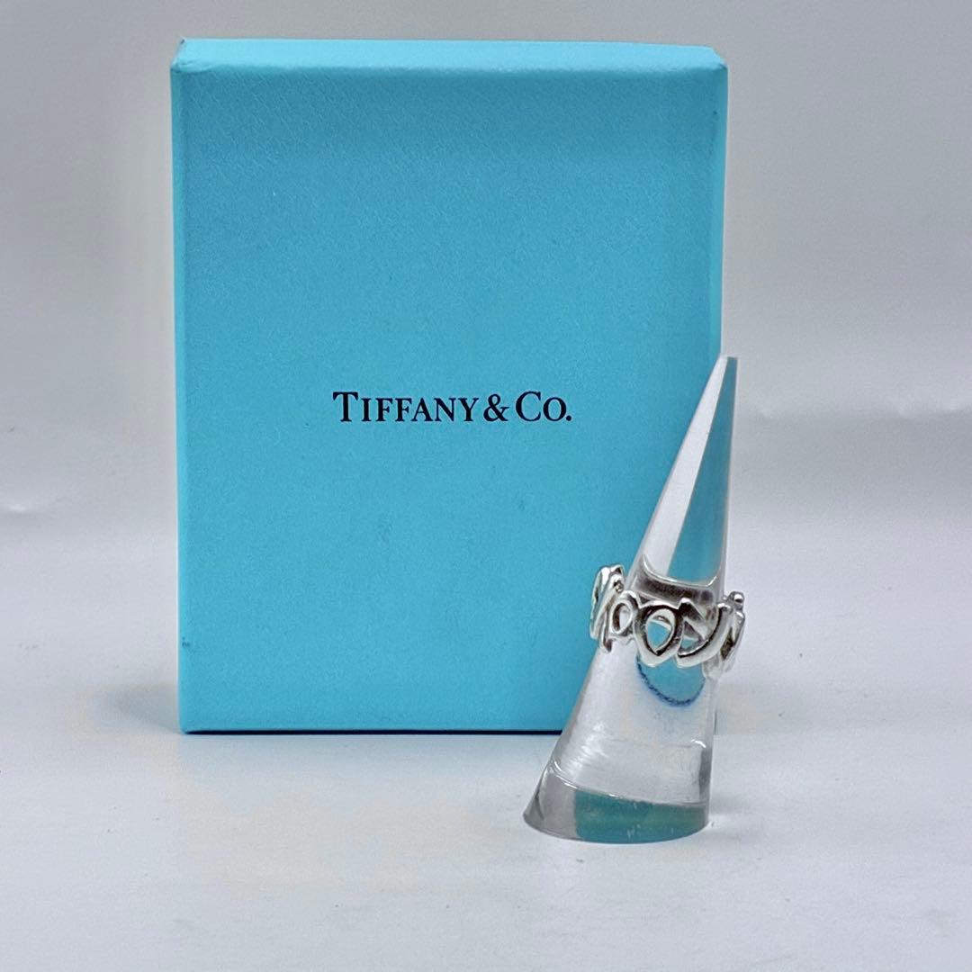 【美品】ティファニー　9号　ラブ&キス　リング　指輪　パロマピカソ　シルバー
