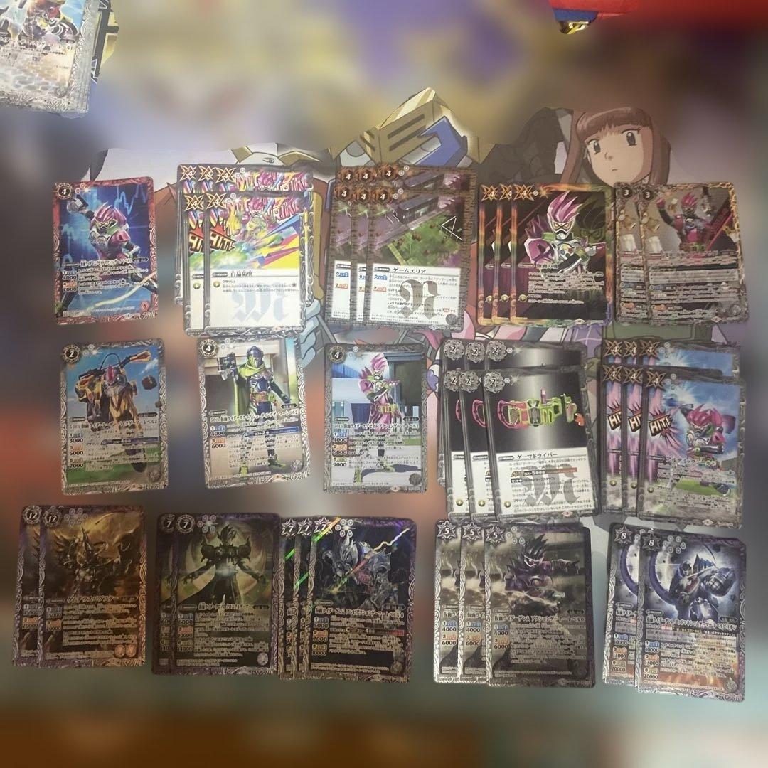 ナ*ナ様 バトルスピリッツ　仮面ライダーエグゼイド　デッキパーツ約190枚