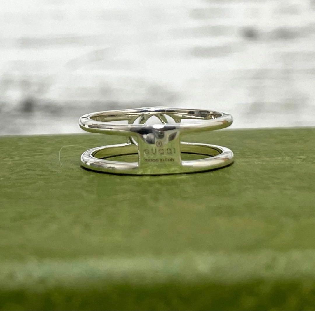 s*o様 【美品】GUCCI グッチ インターロッキングGリング スリム 12号