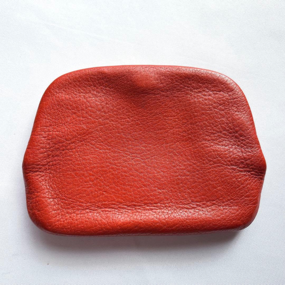 【新品同様】DAKOTA ダコタ グラツィア 天溝がま口 ケース オレンジ