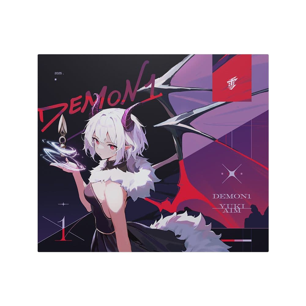 マウス・トラックボール Yukiaim x Demon1 Glass mousepad