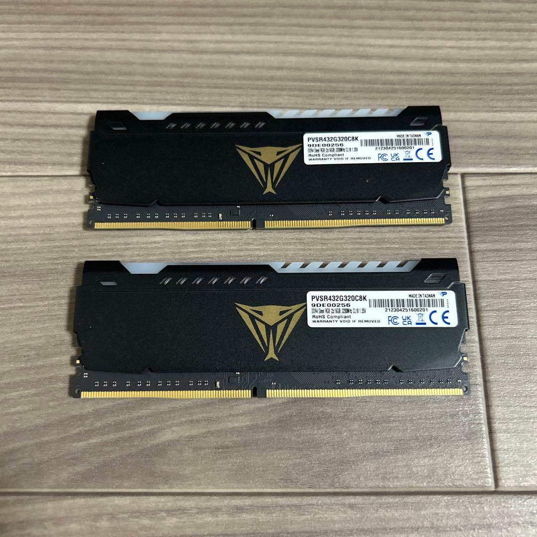 メモリー 32GB Patriot Memory Viper Steel RGB DDR4