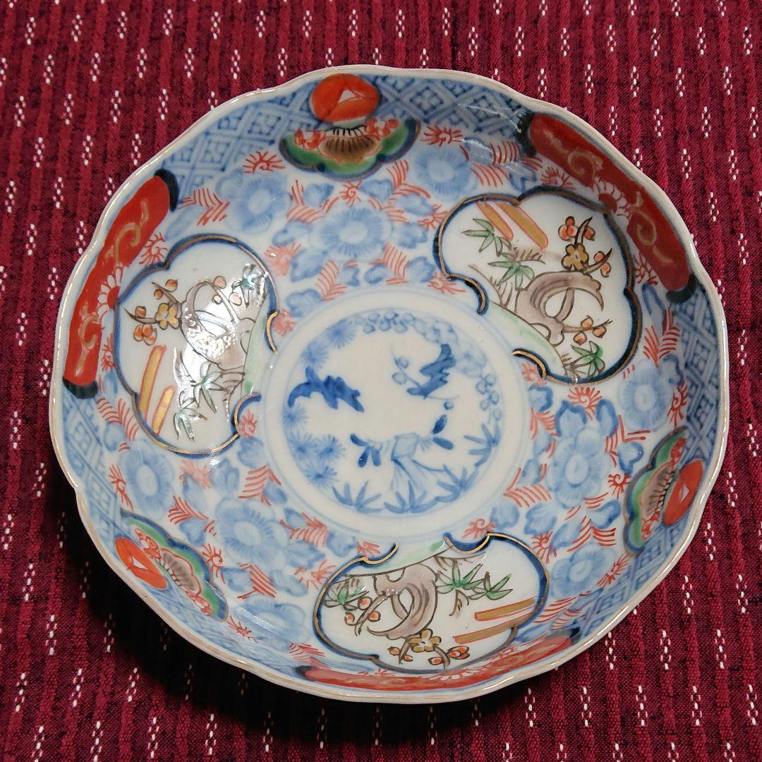 古伊万里の 絵皿 ４枚セット