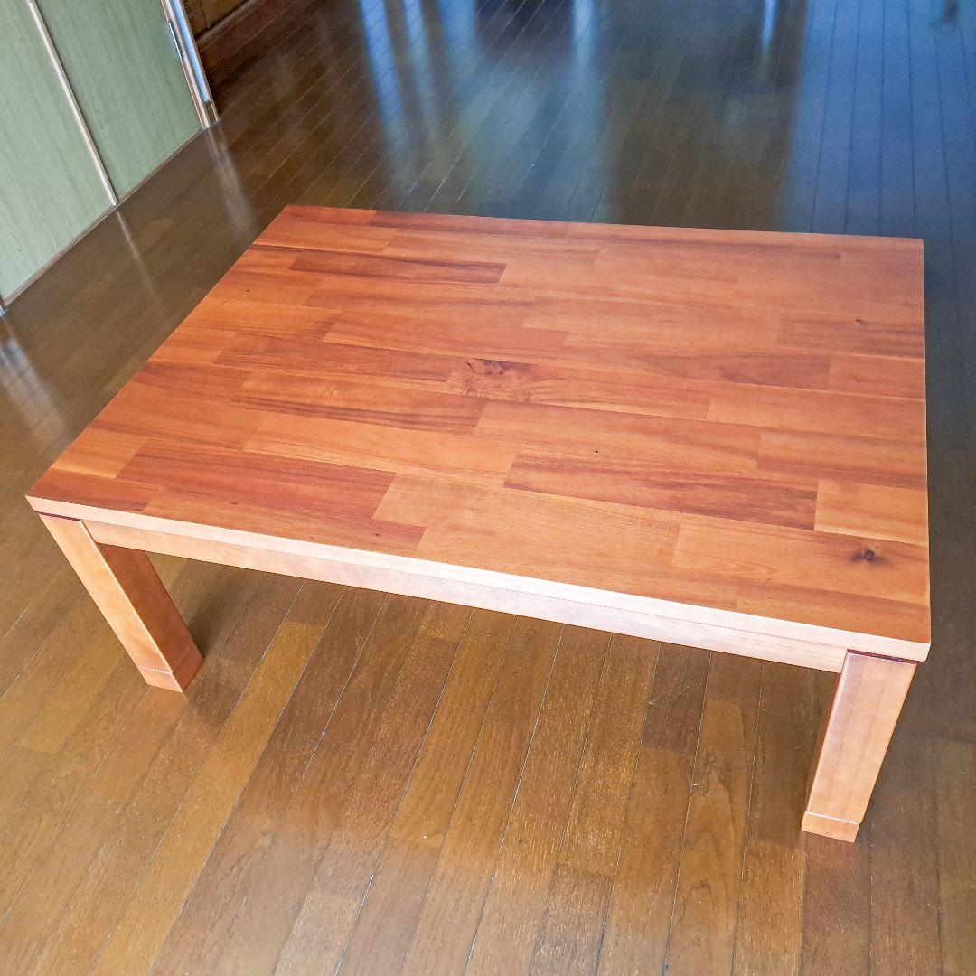 こたつ 105×75cm 長方形 アカシア天板こたつ　家具調こたつ